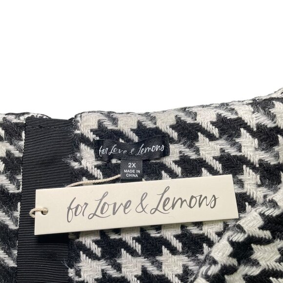 For Love and Lemons Bonnie Houndstooth Mini Skirt 2X NWT - Picture 5 of 5